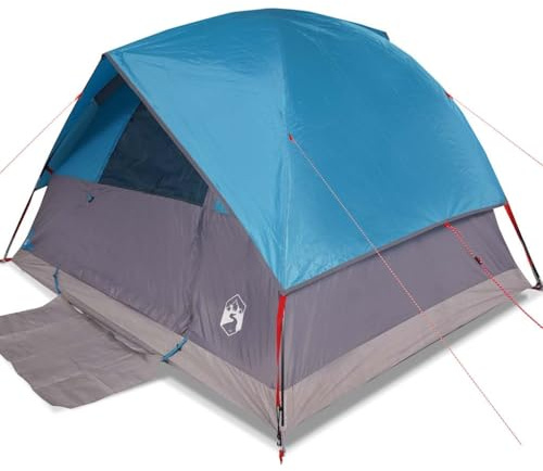 Qnhdfrt Tienda de campaña familiar de cúpula para 6 personas, con revestimiento de poliuretano, 305 x 305 x 183 cm, ideal para excursiones al aire libre, varillas resistentes, incluye bolsa de