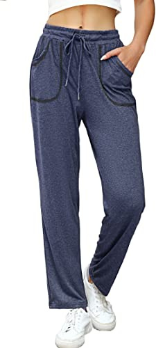 iClosam Pantaloni Jogging Donna Cotone Larghi Vita Elastica Casual