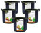 Foeska 5 Pack Plant Grow Bags with Handles, Potato Grow Bags, Fabric Pots, Grow Bag for Tomato, Potato, Vegetable, Flower, Pack of 5, 12 Gal （45L