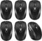 TESIN 6 Pack Wireless Mouse for Laptop, 1200 DPI Computer Mouse with 6 Buttons, 2.4G Wireless Bulk with USB Receiver Black Mice for Laptop, Pc, Computer