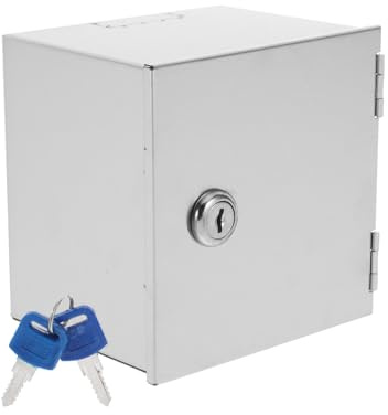 SEWACC Heavy-duty Stainless Steel Electric Outlet Security Box Lockable Weatherproof Socket Cover For Outdoor Use Anti-theft Electrical Box For Safety