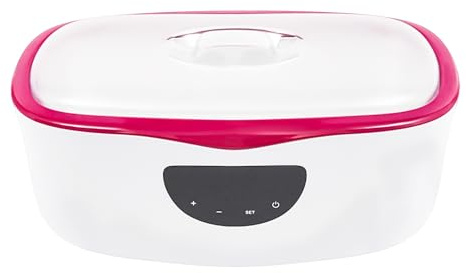 Máquina de cera de parafina, 4000 ml, color rojo estándar de la UE, dispositivo de cuidado de manos y pies con temperatura constante para terapia de spa de belleza en casa, unidad de baño de parafina