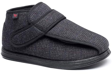 Générique Pantoufles Chaudes pour Diabétiques Femme Homme Hiver Extra Large Pour Pieds Gonflés Enflés Chaussures Chaussons Confort Doublure en Peluche Antidérapants