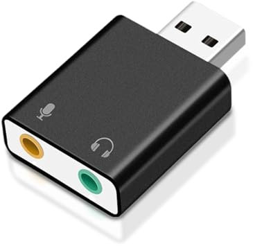 Scheda audio esterna USB convertitore audio jack da 3,5 mm per PC, PS4, PS5, Laptop compatibile con Windows e Mac, qualità del suono ad alta definizione, design compatto Plug and Play
