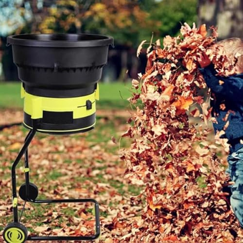 Trituradora De Hojas Eléctrica Para Jardín 2500 W Con Ruedas, Rastrillo De Hojas,Bolsa De Almacenamiento,Astilladoras 8000 Rpm Con Embudo 54 Cm Diámetro,Para Limpieza