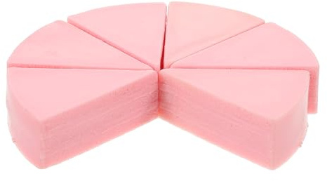 CIYODO 6pcs Miniature Cake Base Dollhouse Food Decoration Realistic Dessert Props for Creative Role Play and DIY Micro Landscape Accessories Pink