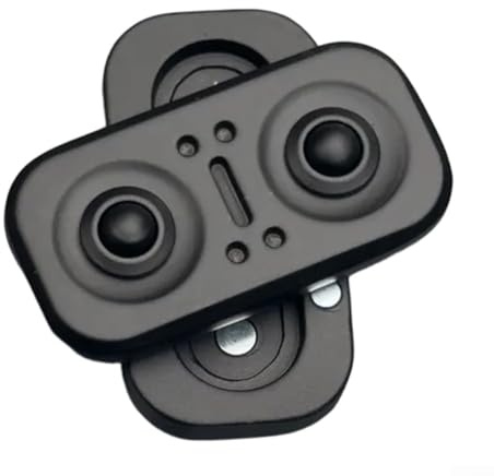 Fidget Slider juguete, 4.3 * 2.3 * 1.3 cm Aleación Slider Alivia el estrés Juguete Haptic Push Card Toy Portable Metal Stress Relieving Toy For Party Favor (negro)