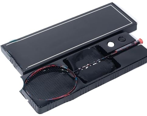 WANGBINGXING Badminton Set Raqueta de bádminton Fibra Carbono Completa Profesional Raquetas Ligeras(1Pcs Black Boxed)