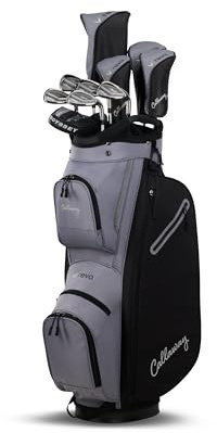 Callaway Golf Reva Peach 2026 komplett set för kvinnor 11 delar, grafit dam, standard (svart/Charcoal)