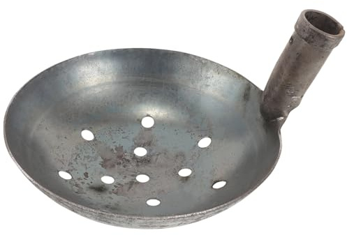 OATIPHO Pala para Limpiar Lodos y Estiércol Agujeros, Cuchara Metálica Resistente para Limpieza de Alcantarillas y Drenajes, Herramienta Mango Vertical para Trabajos en Jardinería y