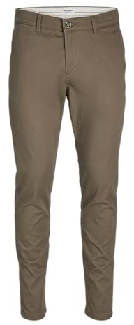 Jack & Jones Pantaloni Chino da Uomo Jpstmarco Jjturner, Beige., 28W x 32L