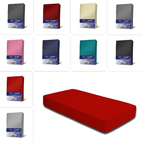 Winter Spannbettlaken Flausch Warm Thermo Fleece Kuschelig Weich Flauschig Bettlaken Spannbetttücher, Größe:120x200 cm - 130x200 cm, Farbe:rot