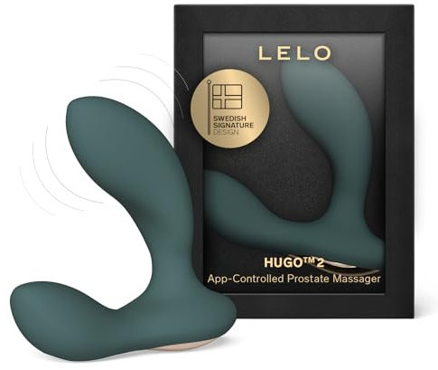 LELO HUGO 2 Massaggiatore Prostatico con App Bluetooth e 10 Modalità di Piacere, Plug Anale da Uomo (Green)