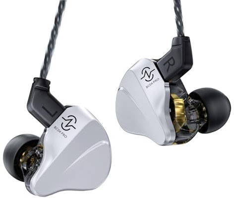 keephifi CCZ Duet BC04 PRO Auricolari In Ear Monitor Professionali 10 mm doppi magnetici DD, 1BA+1DD IEM Cuffie In Ear con Filo,Cuffiette Cuffie Monitor, Cavo Staccabili, Auricolari con Filo IEMS