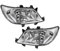 Lot de 2 phares avant droit gauche compatibles avec Mercedes Benz Sprinter 903 2003-2006 Certification E A9018202661 A9018202761