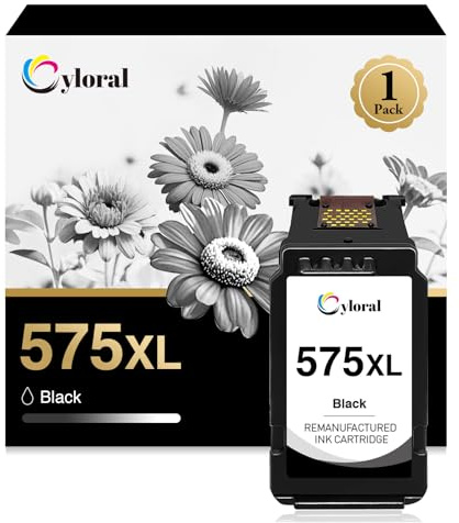 Cyloral PG575 Patronen für Canon Druckerpatronen 575 Schwarz für Canon Pixma TR4755i Pixma TR4756i TS3750i TR4750i TR4751i TS3550i TS3551i TS3751i TS3752i TR4752i TR4700 Series 575 XL PG-575 575XL