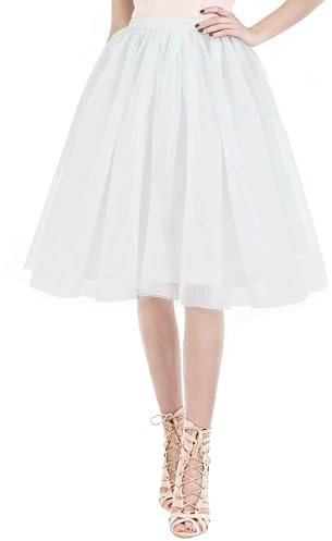 AUYAO Gonna Tulle Donna, Sottogonna Tutu per Carnevale Halloween, Costume da Adulti per Cosplay Balletto Party
