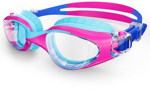 HIGAHY Schwimmbrille Kinder - Taucherbrille für Jungen und Mädchen mit UV-Schutz und Anti Beschlag Schutz, Wasserdichte und klare Jugend Schwimmbrillen, Profi Kinderschwimmbrillen für 6-14 Jahre