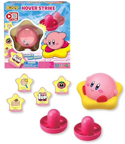 EPOCH Games - 7609 Kirby Hover Spiel, Party Spiel, Air Hockey, Geschicklichkeitsspiel, Nintendo, Brettspiel für Kinder ab 4 Jahren