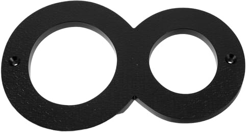 Lurrose 8 Inch Black 3d House Numbers for Outdoor Address Signs Modern Large Wall Door Number Plaques for Apartment Home Mailbox Hotel Room