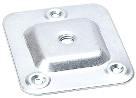 SOTECH 4 Stück Tischbeinverbinder für Möbelbeine mit M8 Gewinde Anschraubplatte mit Bohrlöcher Ø 4 mm