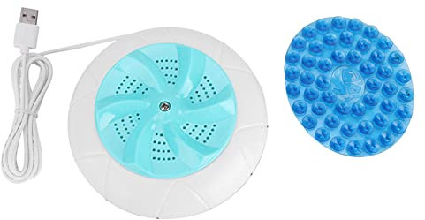 Mini Travel Portable Washing Machine Household Small Ultrasound Turbo Washer Laundry USB Automatic Electric Ultrasonic Turbine Multifunctional Device Cleaner for Clothes Fruit Vegetables