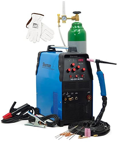 SET #1 Sherman™ TIG 201 AC/DC WIG AC/DC HF Inverter svetsmaskin 200A svetsmaskin rostfritt stål