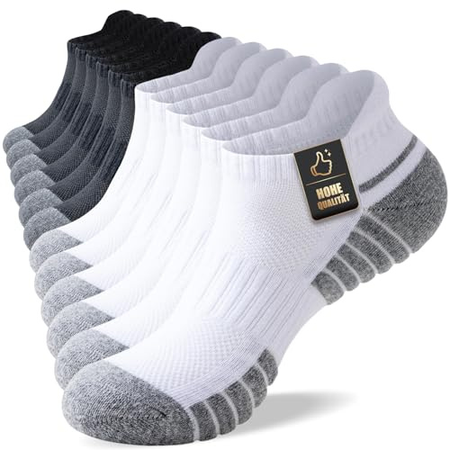 SockWaddles sneakerstrumpor män kvinnor, sportstrumpor sneakerstrumpor andas bomull korta löparstrumpor 35–38 39-42 43-46 47-50, unisex, 6 par