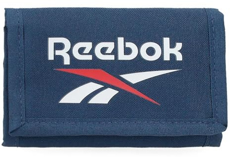 Reebok Ashland Portefeuille avec porte-monnaie Bleu 13 x 8 x 2,5 cm Polyester by Joumma Bags, bleu, Talla única, Portefeuille avec porte-monnaie