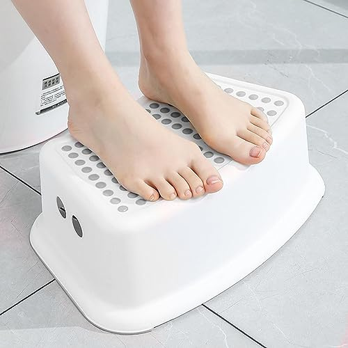 Sgabello da Toilette, Sgabello WC Adulti Anziani Bambini, Sgabello Fisiologico Bagno, Sgabello da Bagno Antiscivolo, Poggiapiedi WC, Sgabello Squat, Sgabello per la Cacca, Panchetto contro Stitichezza