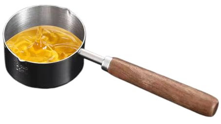 Olla para salsas, calentador de mantequilla, olla de cocina | Olla de acero inoxidable con mango ergonómico, olla de leche con fondo plano, olla antiadherente para sopa, leche, fideos