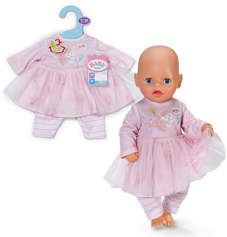 BABY born Kleid Rosa für 36 cm Puppen mit Tüllrock und Leggings