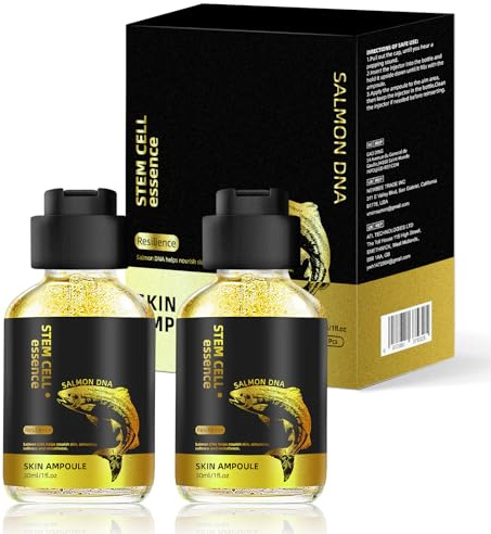 Salmon DNA Ampoule, Korean Serum Booster,2PCS PDRN Ampoule for Firming & Youthful-Looking Skin, Hydrating Korean Skincare 30ML