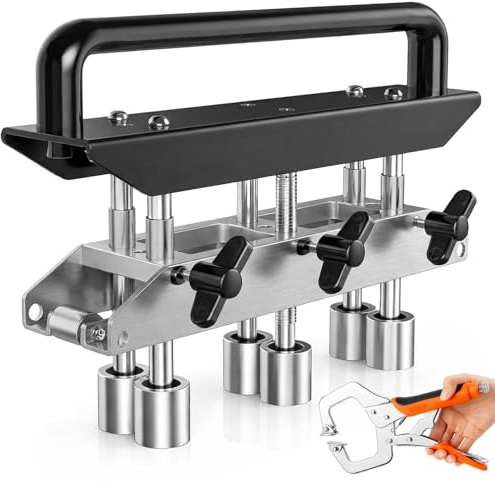 Otoolling Three-station Edge Roller Bender for Bending Metal Roofing Materials at 0-90° Angle, Large Radius Sheet Metal Bead Roller Bender for Making 1/2-5in (13‑130mm) Bends
