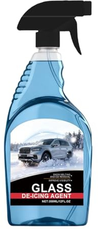 Mimoqk Windshield De-Icer | Quick Acting Deicer 350ml - Car De-icer - For Truck Windshields, Mirrors, Headlights, Locks And Gates