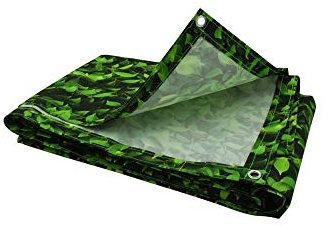 Brise vue imprimé feuillage vert avec oeillets 1 x 5 m