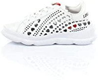 Love Moschino Damen, Scarpe da Donna, Collezione Primavera Estate Damenschuhe, Kollektion Frühling Sommer 2021, Bianco, 37 EU