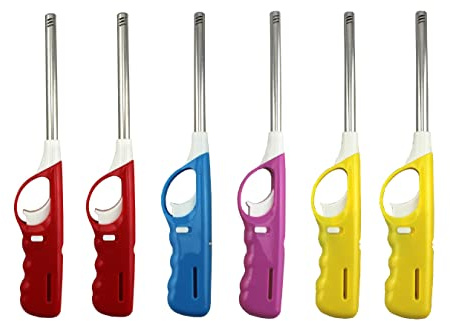 Karan King 6 st grilltändare tändare gas påfyllningsbar längd 27 cm