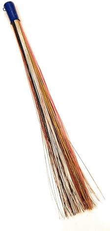 Handbesen, handgefertigt, bunt, Kokosblätter, 81,3 cm, zufällige Farbe