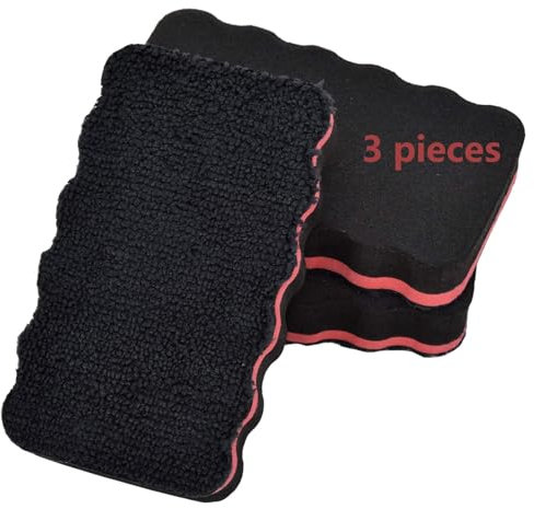 Willingood Whiteboard Schwamm, 3er Pack Tafelschwamm Magnetisch, Mikrofaser Whiteboard Radierer für Magnetboard, Flipchart, Pinnwände, Magnettafel, Glas Whiteboard