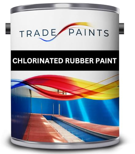 paints4trade Chlorinated Rubber Paint For Concrete Stone Brick - Excellent Durable Waterproofing & Chemical Resistant (Maritime Blue BS20D45, 2.5 Litre)