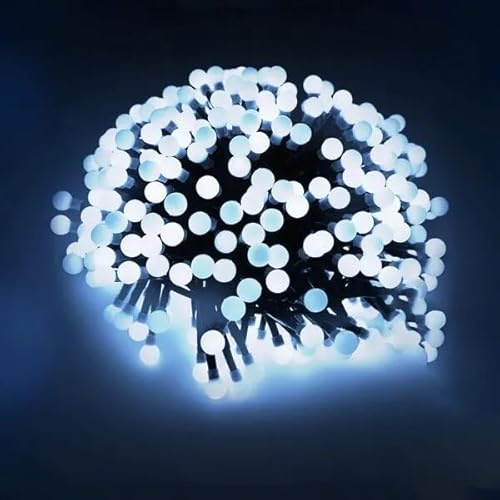 Blendend Guirnalda de luces LED tipo petardo, alimentada por 3 pilas AA, luz blanco frío, 5m; ideal para decoración y ambientación en fiestas.