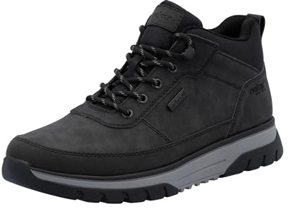 Rieker Bottes à lacets B9300 pour homme, noir, taille 42 EU, Noir, 42 EU