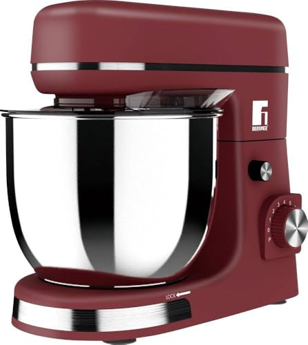 Bergner Maroon Amasadora 1300W 5L 8 velocidades + turbo