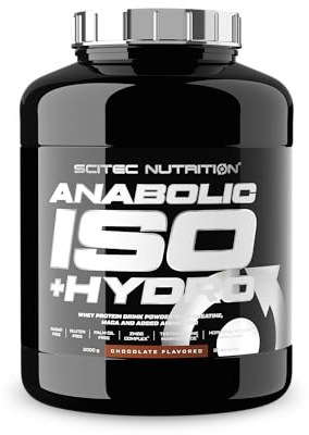 Scitec Nutrition Anabolic Iso+Hydro – Vassleproteinblandning – med kreatin, maca och aminosyror – ZMB6-komplex för upprätthållande av testosteronnivåer, 2000 g, Choklad