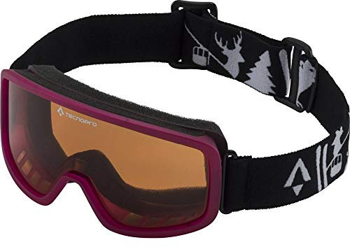 Tecnopro Kinder Skibrille Mistral 2.0, Black/Pink, 2