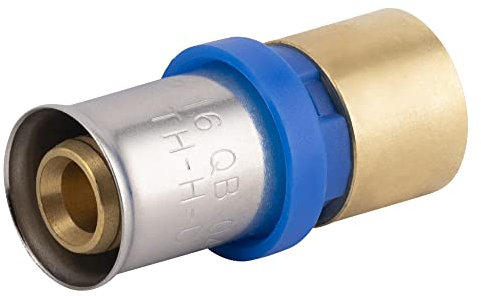 Raccord jonction Multicouche à Sertir Multi profils TH-H-U diamètre Ø16 mm/cuivre à souder Ø16 mm - Pour réseau d'eau potable et chauffage NOYON & THIEBAULT