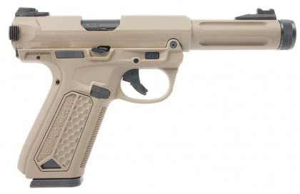 Pistola Airsoft GBB AAP-01 Assassin Action Army Color Tan réplica Escala 1:1 Potencia 1 Julio 6 mm. Semi y Auto