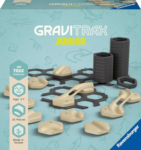Ravensburger Gravitrax Extension Trax - utbyggbart bollspår för barn, marmorspår tillverkat av miljövänliga material med temavärldar, pedagogiska leksaker och byggleksaker från 3 år