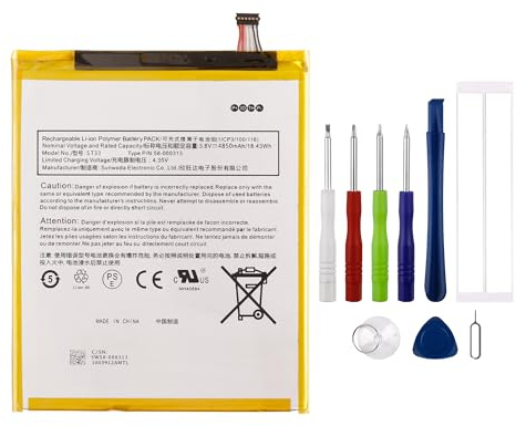 Swark ST33 58-000313 Ersatz Akku 4850mAh Kompatibel mit HD 8 10th 2020 K72LL4 / HD 8 12th 2022 R2SP8T with Tools